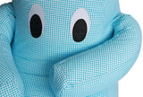 Hugbear Bean Bag Chequered Blue - Ministry of Chair