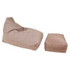 Moby Bean Bag + Ottoman in Brown - Ministry of Chair