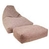 Moby Bean Bag + Ottoman in Brown - Ministry of Chair