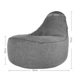 Ringo Bean Bag Sofa in Grey - Ministry of Chair