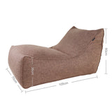 Ritchie Bean Bag Sofa in Coffee Brown - Ministry of Chair